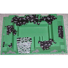 LEGO Bunnplate 32 x 48 x 6 med Senter Pit og Stones Print