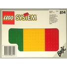 LEGO Baseplates, Green, Red and Yellow 814-1