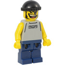 LEGO Basketball Player with Light Gray Torso and Dark Blue Legs with Cap Minifigure