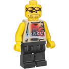 LEGO Basketball Player with Tan Torso and Black Legs with Stubble Minifigure
