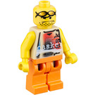 LEGO Basketball Player with Tan Torso and Orange Legs Minifigure