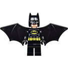 LEGO Batman met Zwart Pak en Geel Riem met Vleugels en Zwart Hoofdband Minifiguur