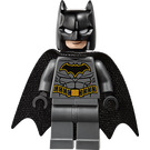 LEGO Batman with Dark Stone Gray Suit and Gold Outline Belt with Spongy Cape Minifigure
