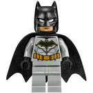 LEGO Batman mit Grau Anzug und Gold Gürtel mit Serious / Angry Expression  Minifigur