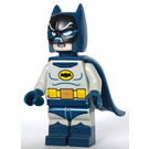 LEGO Batman з Сірий Костюм і Жовтий Пояс з Dark Синій Boots і гумовий мис Мініфігурка