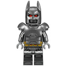 LEGO Batman med Pearl Dark Grå Drakt og Rustning med Røde øyne Minifigur