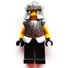 LEGO Battle at the Pass Evil Rycerz z Speckle Black-Srebro Breastplate I Kask Minifigurka