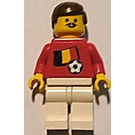 LEGO Belgian Fotbalový hráč s Knír s Samolepky Minifigurka