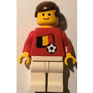 LEGO Belgian Voetballer met Standaard Grijns met Stickers Minifiguur