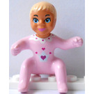LEGO Belville Baby with Hearts and Crown Pattern Minifigure