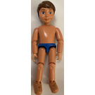 LEGO Belville Boy with Blue Swimsuit and Brown Hair Minifigure