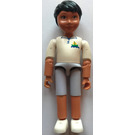 LEGO Belville Boy met Sailboat aan Wit Shirt Minifiguur