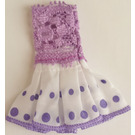 LEGO Belville Dress with Sleeveless Net Top and White Skirt with Purple Dots (61652)