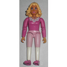 LEGO Belville Kvinne Dark Rosa Topp med Lang Sleeves - Queen Rose Minifigur