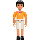 LEGO Belville Kvinne Rosita med Oransje Topp Minifigur