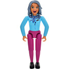 LEGO Belville Femmina con Sky Blu Superiore Minifigure