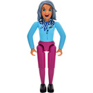 LEGO Belville Female with Sky Blue Top Minifigure