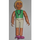 LEGO Belville Girl with Light Green Shirt and Shell Necklace Minifigure