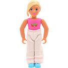 LEGO Belville Girl with pink bodysuit, strawberry