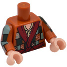 LEGO Bilbo Baggins Minifig Torso met Patchwork Coat Decoratie (973)