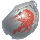 LEGO Bionicle Bohrok Windscreen 4 x 5 x 7 with Red Markings (41671 / 45862)