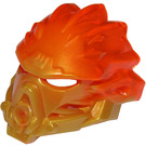 LEGO Bionicle Maske mit Transparent Neon Orange Der Rücken (24148)