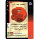 LEGO Bionicle Quest for the Masks Card 047 - Kanohi Akaku