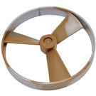 LEGO Bionicle Spinner Rotor with Marbled Pearl Light Gray without Code on Side (50899 / 52232)
