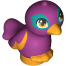 LEGO Bird with Feet Together with Magenta Body and Orange Eyes (36377)