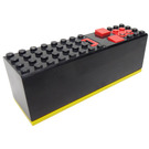 LEGO Black 9V Battery Box 4 x 14 x 4 with Yellow Base (2847 / 74650)
