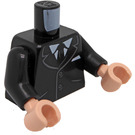 LEGO Black Alfred Pennyworth Minifig Torso (973 / 76382)