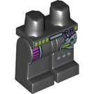 LEGO Zwart Alien Pilot Poten met Dark Pink Been Protectors en Zilver Machinery (96053 / 98275)