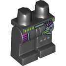 LEGO Zwart Buitenaards wezen Piloot Poten met Dark Roze Been Protectors en Zilver Machinery (96053 / 98275)