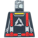 LEGO Negro Alpha Team Torso sin brazos (973)