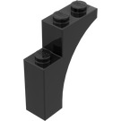 LEGO Zwart Boog 1 x 3 x 3 (13965)