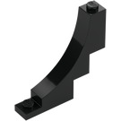 LEGO Negro Arco 1 x 5 x 4 Invertido (4294 / 30099)