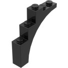 LEGO Black Arch 1 x 5 x 4 Regular Bow, Unreinforced Underside (2339 / 14395)