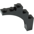 LEGO Black Arch 1 x 5 x 4 Regular Bow, Unreinforced Underside (2339 / 14395)