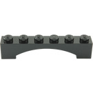 LEGO Black Arch 1 x 6 Raised Bow (92950)