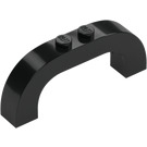 LEGO Negro Arco 1 x 6 x 2 con Parte superior curva (6183 / 24434)