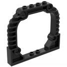 LEGO Zwart Boog 1 x 8 x 6 met Ribs (30528)