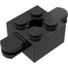 LEGO Black Arm Brick 2 x 2 Arm Holder with Hole and 2 Arms