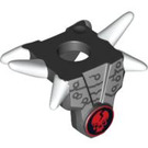 LEGO Black Armor with Shoulder Spikes with Red Skull and White Spikes (93056 / 93796)