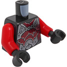 LEGO Czarny Ash Attacker Minifigurka Tułów (973 / 76382)