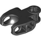 LEGO Black Ball Connector with Perpendicular Axelholes and Flat Ends and Smooth Sides and Sharp Edges and Closed Axle Holes (60176)