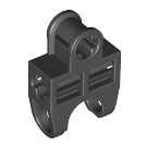 LEGO Black Ball Connector with Perpendicular Axleholes and Vents and Side Slots (32174)