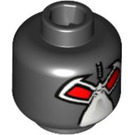 LEGO Black Bane Head (Safety Stud) (3626 / 60386)