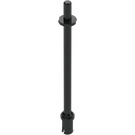 LEGO Black Bar 7.6 with Stop with Flat End (2714 / 64865)