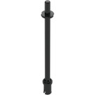 LEGO Black Bar 7.6 with Stop with Rounded End (2714)