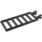 LEGO Black Bar 7 x 3 with Double Clips (6020)